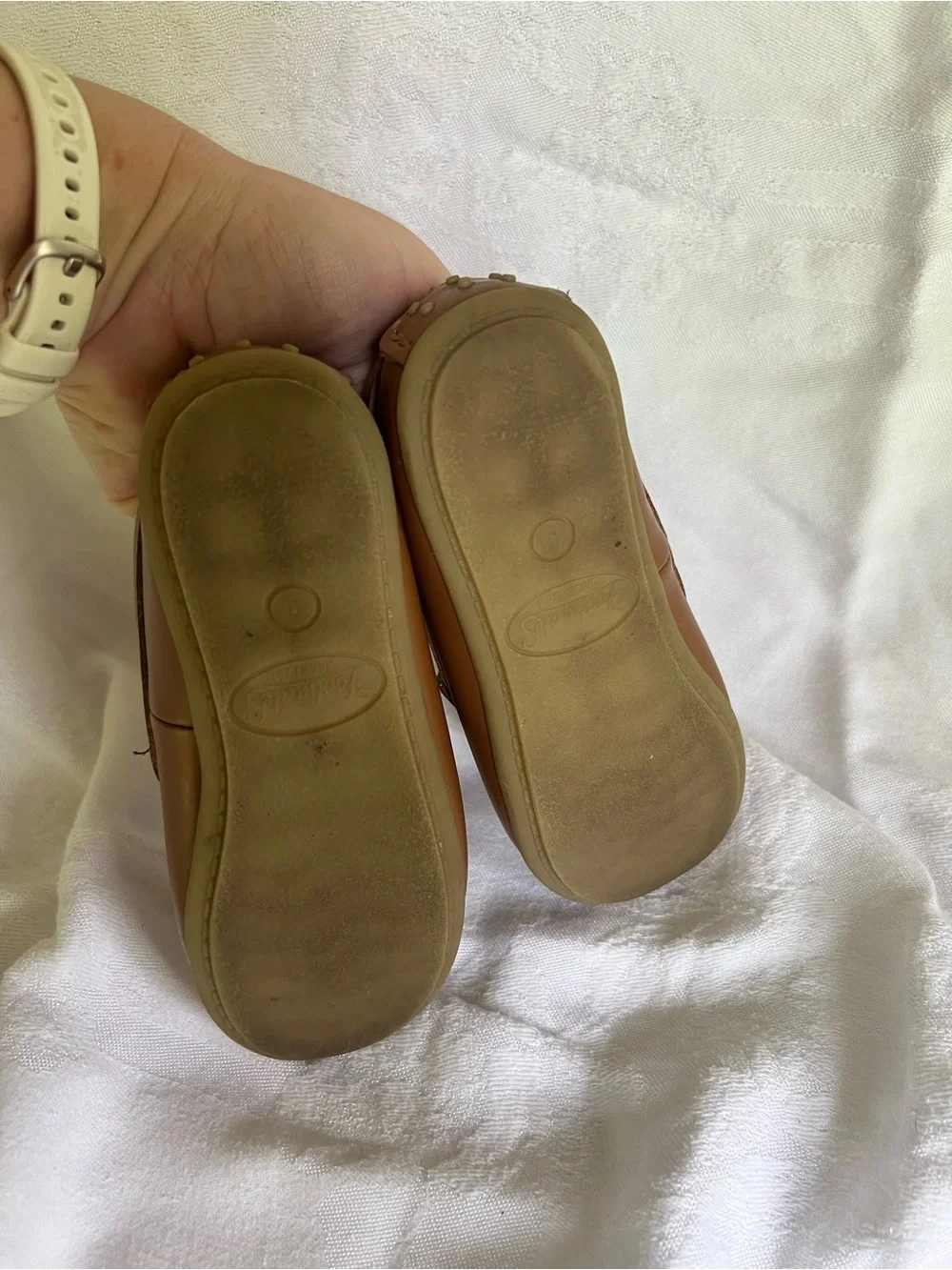FootMates Brown Leather Slip-On Moccasin Loafer